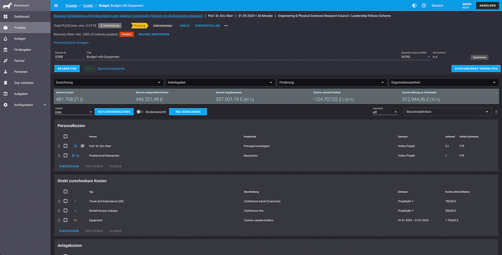 Budget (Dark mode)